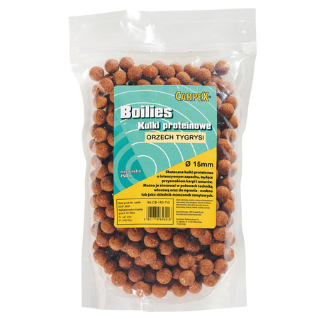 Kulki proteinowe Carpex - Ochech Tygrysi, 15mm, 750g Carpex 64-CB-150-TIG