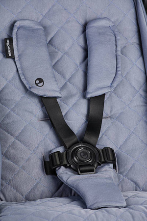 Easywalker Jackey Kompaktowy, samoskładający się wózek spacerowy z torbą transportową Steel Grey