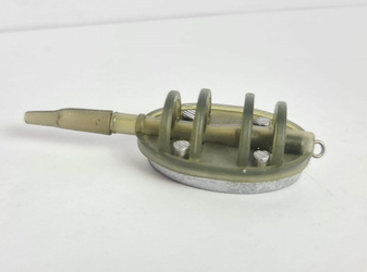 Koszyczek zanętowy Dragon MEGA BAITS METHOD FEEDER płaski 25g - S zielony camo    DRAGON CHJ-59-11-025S