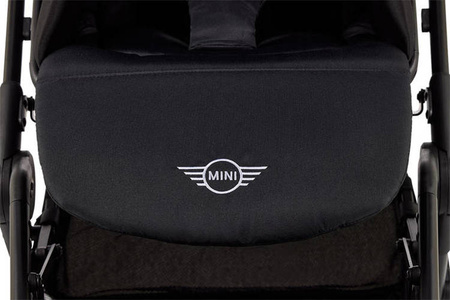 MINI by Easywalker Buggy TURN Kompaktowy wózek spacerowy z obrotowym siedziskiem 360° Oxford Black (z osłoną przeciwdeszczową w zestawie)