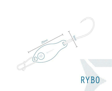 Wahadłówka Delphin RYBO 0.5g AURO Hook #8 Snap 00 Delphin (101000728)