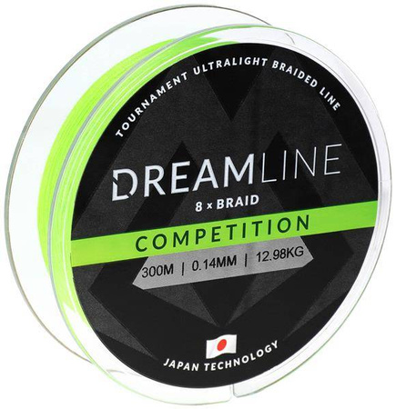PLECIONKA DREAMLINE FLUO GREEN 0.14mm\12.98kg\300m - op. 1szp. MIKADO