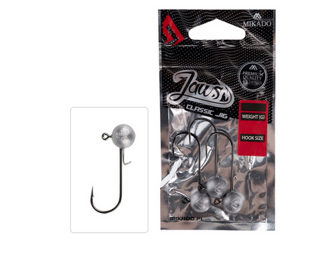 GŁÓWKI JIGOWE JAWS CLASSIC - 12gr-1 BN - op.3szt. MIKADO OMGJC-12-1-BN