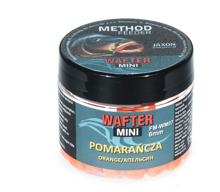 WAFTER MINI METHOD FEEDER 6MM POMARAŃCZA 15G JAXON FM-WM07
