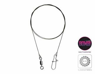 Przypon wolframowy BOMB! z krętlikiem i agrafką 2szt/15cm/5kg Delphin (101002069)