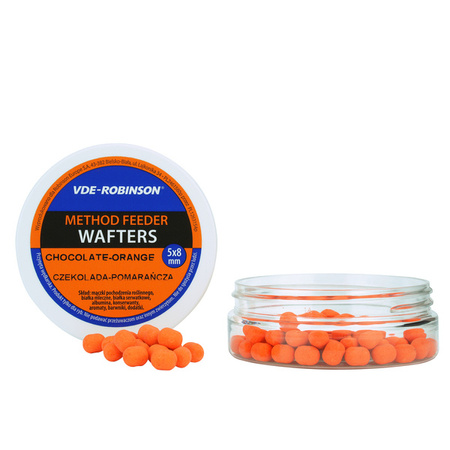Przynęta VDE-Robinson Wafters 5x8mm, czekolada-pomarańcza, 15g VDR Team 62-B3-COG