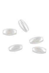 KORALIK RICE PERŁOWY BIAŁY- 6mm - 3/1mm - op.25szt