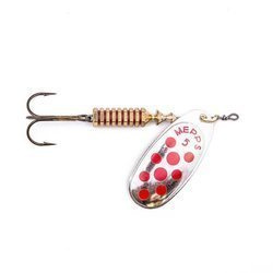 BŁYSTKA OBROTOWA Mepps COMET DECORE srebrny / czerwone kropki nr 5