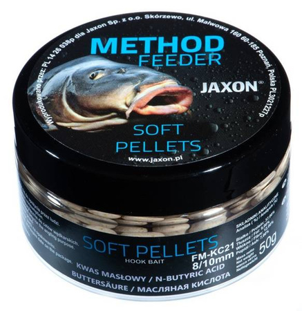 SOFT PELLETS METHOD FEEDER 8/10MM KWAS MASŁOWY 50G JAXON FM-KC21