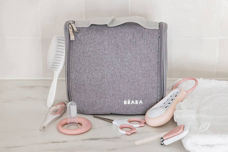 Beaba Kosmetyczka z 9 akcesoriami do pielęgnacji niemowląt old pink