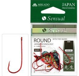 HACZYK SENSUAL - ROUND Z ZADZIORAMI Nr 6 RED - torebka 10szt. MIKADO HS012B-6R