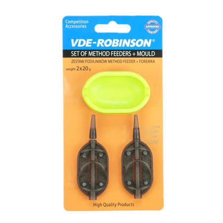 Zestaw VDE-Robinson Method Feeder, podajnik 2x20g + gumowa foremka VDR Team 83-MF-S20