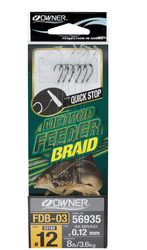 (R) PRZYPON OWNER METHOD FEEDER FDB-03 HACZYK 12+PLECIONKA 0,12 MM 1X6SZT HO-FDB0312