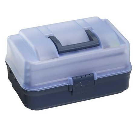Pudełko wędkarskie z 3 szufladami, 37x22,2x19,7cm, przezr./nieb. Panaro 74-Y-149/n