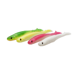 GUMA SLENDER SCOOP SHAD 13CM 12G DARK WATER MIX 4szt Savage Gear (76754)