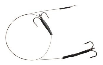 PRZYPON STALOWY-SYSTEM 2 KOTWICE 40cm / 10 kg - op.2 szt (BROWN) MIKADO ZG11-024