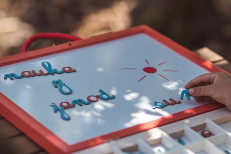 Tablica z magnesami w walizce 4 w 1, Janod