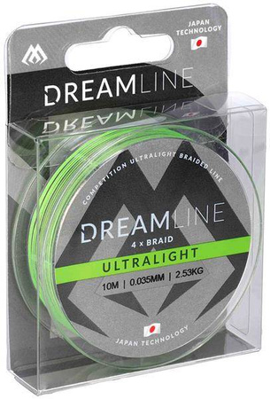 PLECIONKA DREAMLINE FLUO GREEN 0.035mm\2.53kg\10m - op. 1szp. MIKADO