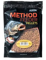 PELLETS METHOD FEEDER 2MM POMARAŃCZA/CZEKOLADA 500G JAXON FM-PE39