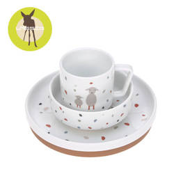 Lassig Komplet naczyń z porcelany Tiny Farmer Owieczka/Gąska