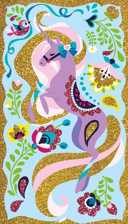 Zestaw kreatywny Magiczny brokat Jednorożce 7+, Janod