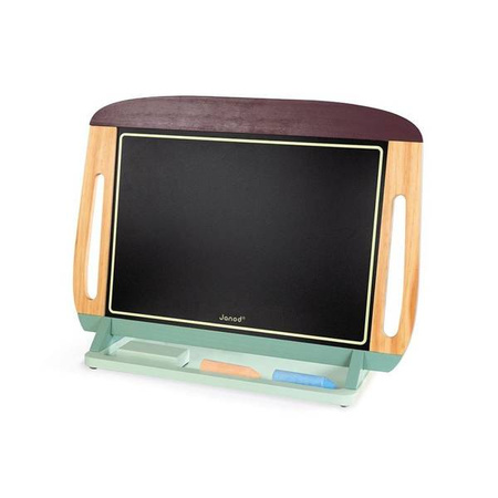 Drewniana tablica dwustronna 2 w 1 z akcesoriami, Janod