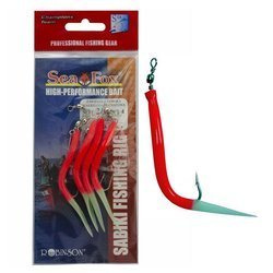 Przywieszka Sea Fox - minogi, r. 4/0, 4 szt. Sea Fox 45-ZA-M05-4/0