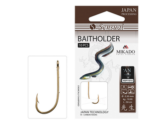 HACZYK SENSUAL - BAITHOLDER Nr 1/0 BROWN / 0.26mm / 70cm - torebka 10szt. MIKADO HSP11014-1/0-26