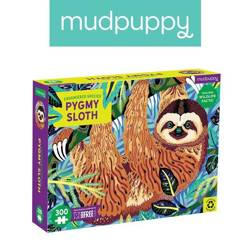 Mudpuppy Puzzle edukacyjne Zagrożone gatunki Leniwiec karłowaty 300 elementów 7+
