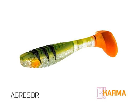 Sztuczna przynęta/guma Delphin KARMA UVs / 5szt 8cm/YELLA Delphin (101003840)