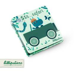 LILLIPUTIENS Magiczna rozkładana książeczka-harmonijka do kąpieli Safari Dżungla 12 m+