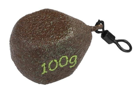 CIĘŻAREK KARPIOWY TYPU KOSTKA Z KRĘTLIKIEM (C.ZIELONY) - 100 g - op.1szt MIKADO OMK-05G-100