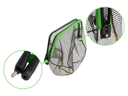 Pływający kosz podbieraka Delphin REAXE FloateR FoldCUBE 70x60cm Delphin (101004859)