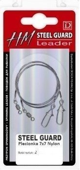 Przypon HM 7x7 nylon/steel/Momoi 25cm 2 szt. 10kg STEEL GUARD DRAGON PDF-57-110-25