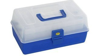 PUDEŁKO ABM 304 NIEBIESKI (30 x 17 x 14 cm) MIKADO UABM-304 BLUE