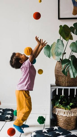 Rubbabu Zestaw 6 sensorycznych piłek z delikatną fakturą (opakowanie zbiorcze 6 szt.)