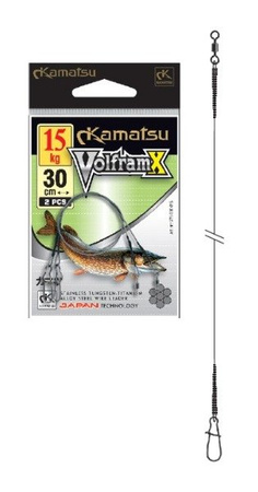 PRZYPON CHROMOWO-WOLFRAMOWY VOLFRAMX 30cm/15kg op.40szt. KAMATSU 275030015