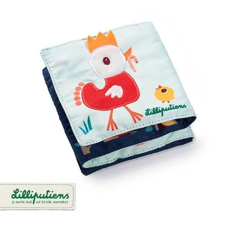 LILLIPUTIENS Miękka rozkładana książeczka-harmonijka Farma 9 m+