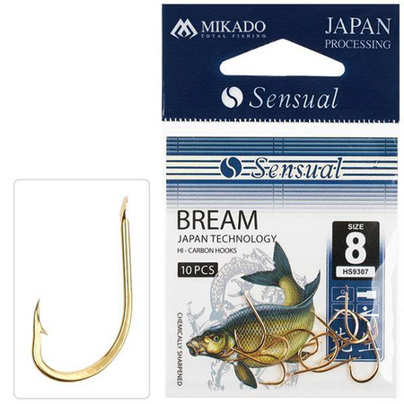 HACZYK NA LESZCZA SENSUAL - BREAM Nr 6 G - torebka 10szt. MIKADO HS9307-6G
