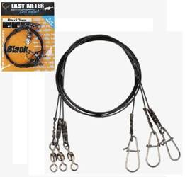 Przypony spinningowe savage gear Black7 Trace 40cm 0.60mm 25kg Swivel/Needle Snap 3szt (54864)