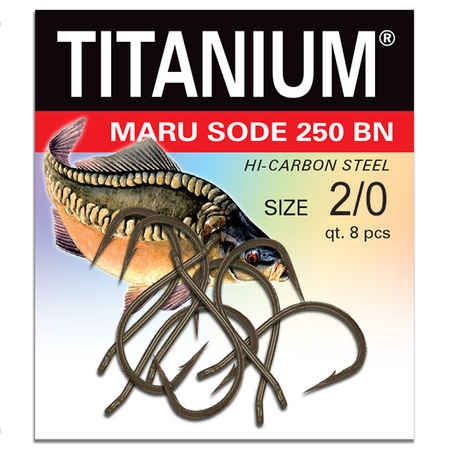 Haczyk Titanium MARU SODE (8 szt.), rozm. 2/0 Robinson 02-P-250BN-2/0