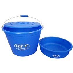 Wiadro wędkarskie z miską i przykrywką VDE-R, 25 litrów VDR Team E00-W25