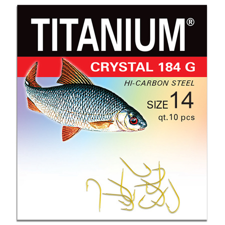 Haczyk Titanium CRYSTAL (10 szt.), rozm. 14 Robinson 02-P-184G-14