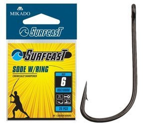 HACZYK SURFCAST - SODE W/RING Nr 6 BN - torebka 25szt. MIKADO HSC10006-6B