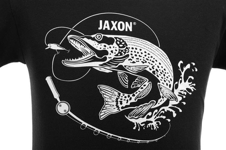 KOSZULKA JAXON CZARNA SZCZUPAK S JAXON UR-KB005S