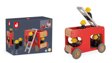 Straż pożarna drewniana Bolid 2+, Janod