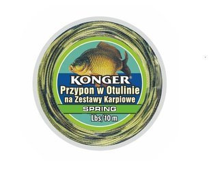 PRZYPON W OTULINIE SPRING NA ZESTAWY KARPIOWE 45Lbs/10m TEAM CARP KONGER 960014045