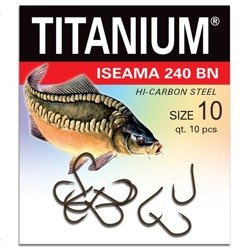 Haczyk Titanium ISEAMA (10 szt.), rozm. 10 Robinson 02-P-240BN-10