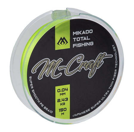 PLECIONKA - M-Craft Braid - 0.08mm/4.51kg/150m - FLUO - op.1szp.