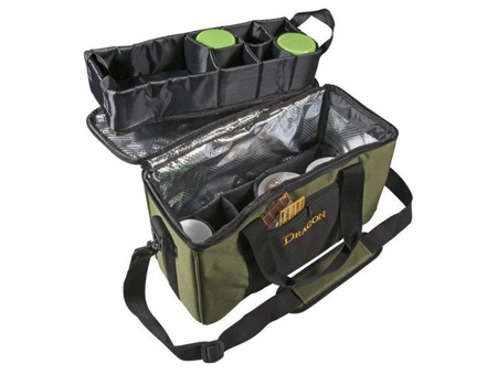 Wędkarska torba karpiowa z coolerem na dipy i kulki DRAGON CHR-97-09-021